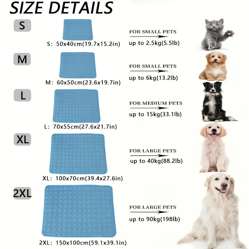 BeiYu Pet Cooling Mat — Extra Large for All Dog Sizes