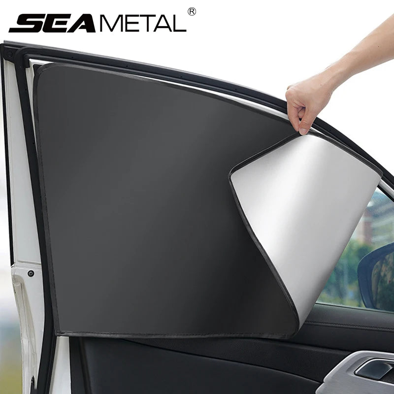 SEAMETAL Magnetic Side Window Sunshade — UV Reflective Privacy Curtain