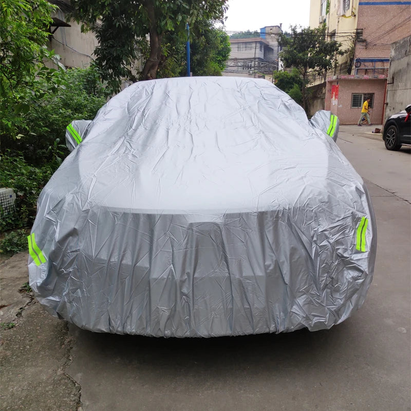 JIUWAN Universal Car Cover — Sun, Snow & Dust Protection