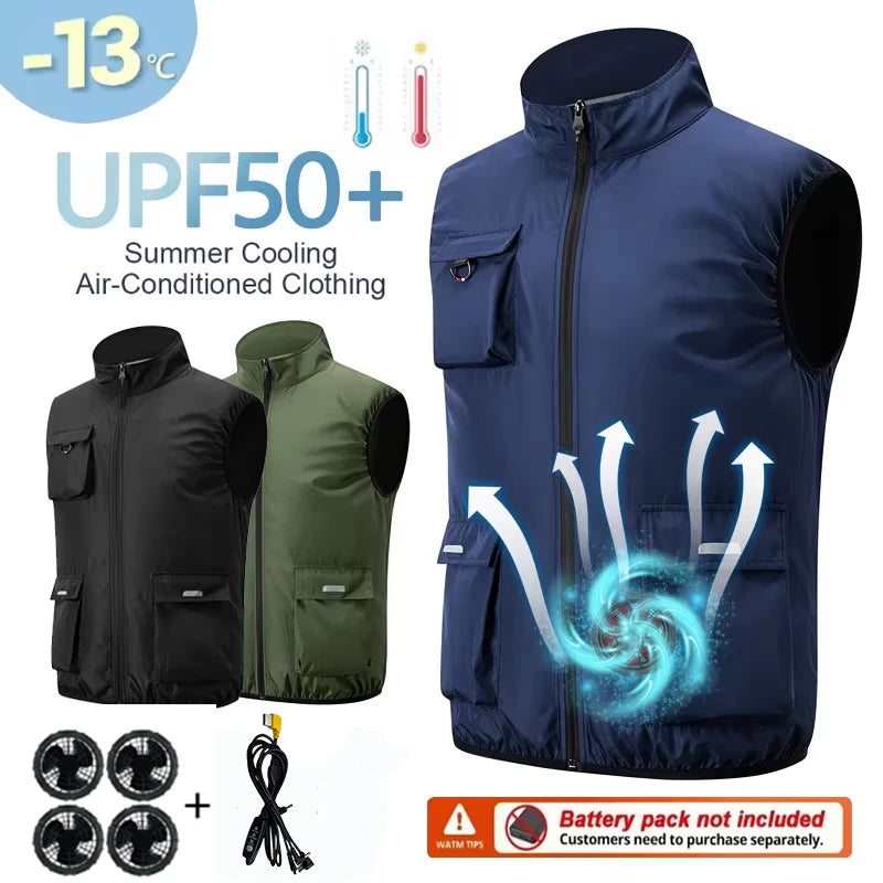 Built-In Fan Cooling Workwear — Short Sleeve