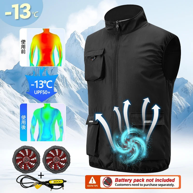 Built-In Fan Cooling Workwear — Short Sleeve