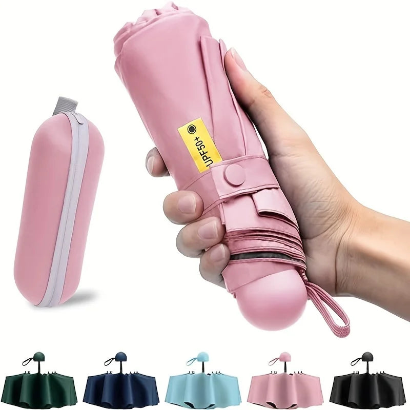 Anti-UV Mini Umbrella — Portable Sun & Rain Protection