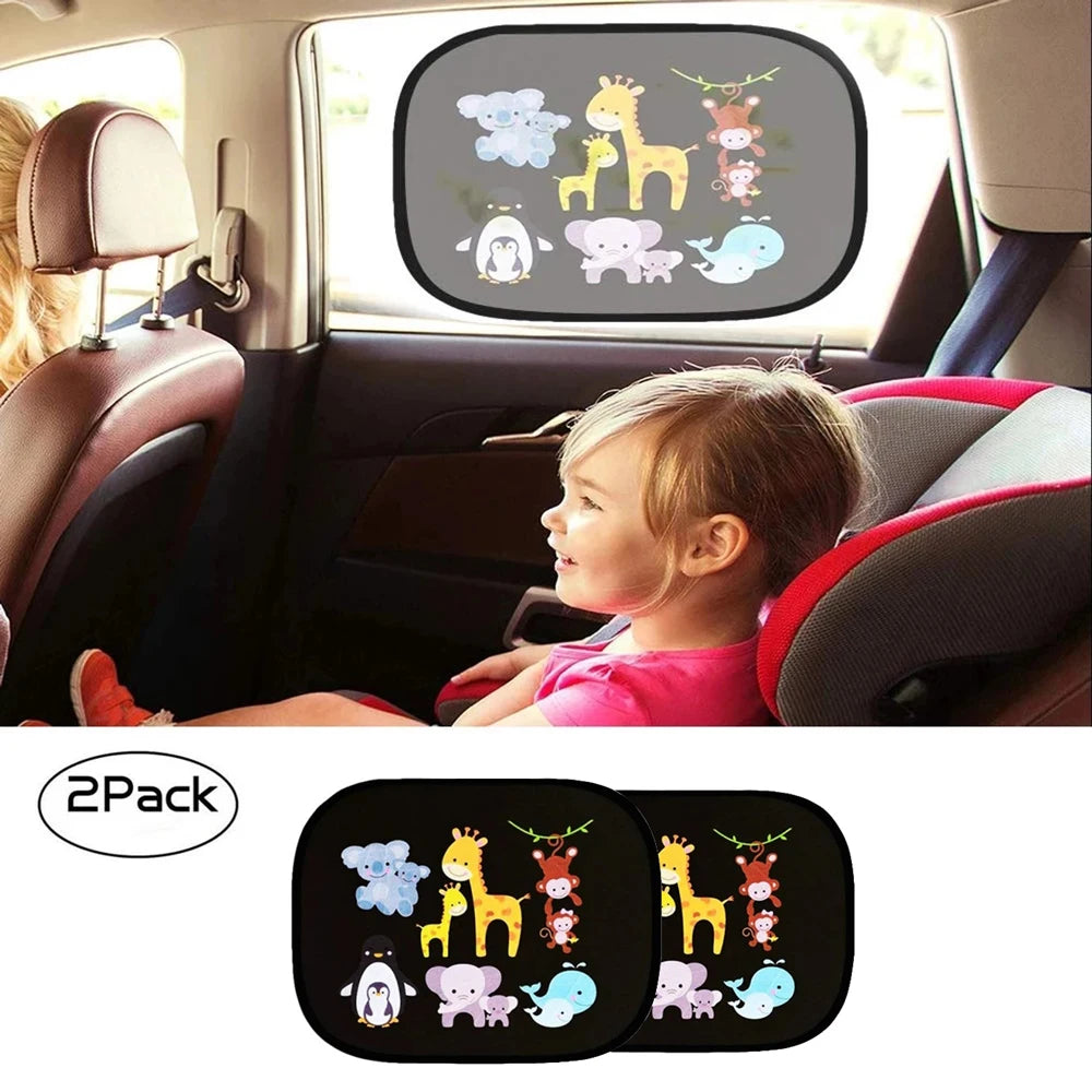 Universal Car Side Window Sunshade — UPF 50+ for Kids & Pets