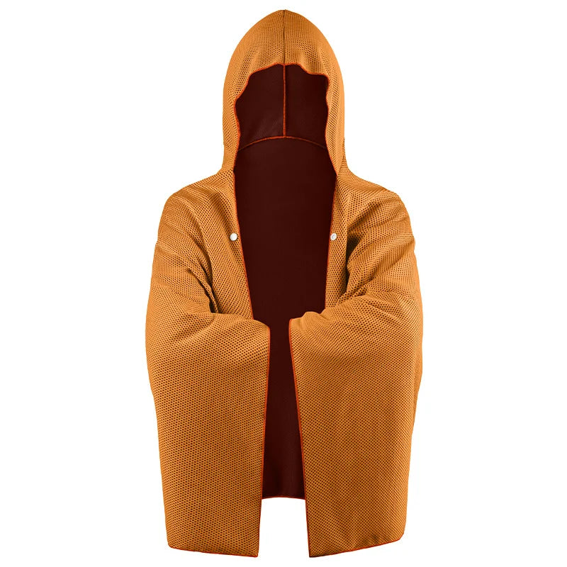 4-in-1 Cooling Hooded Poncho — Instant Cool-Down Wrap