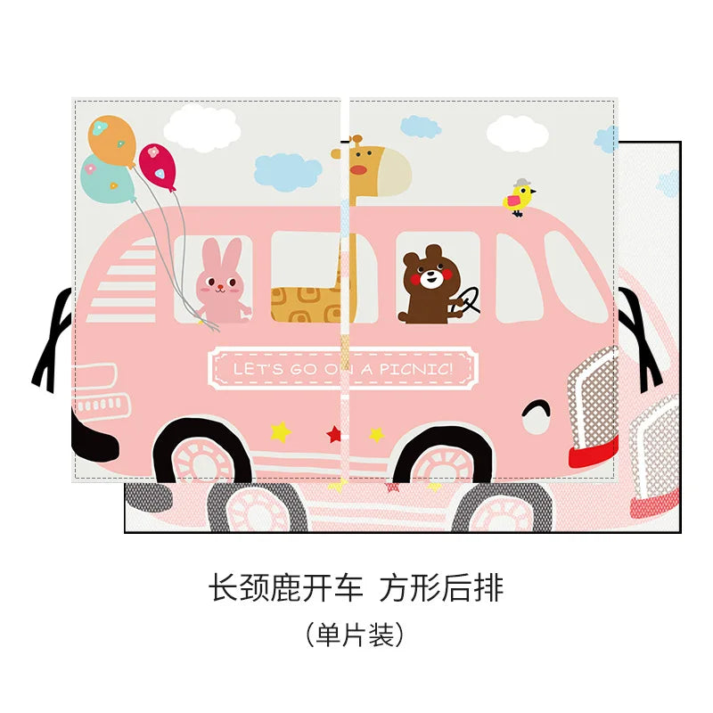 Magnetic Car Window Sunshade with Mosquito Net