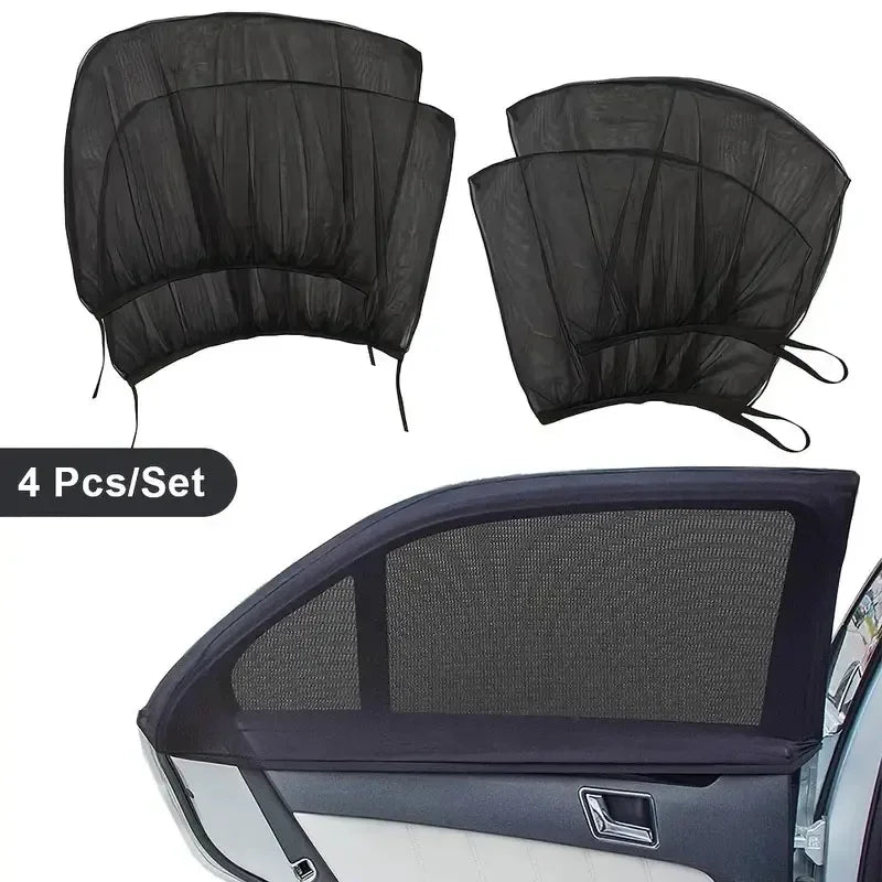 Premium Mosquito Net Window Screen — UV Protection for Front & Rear Windows