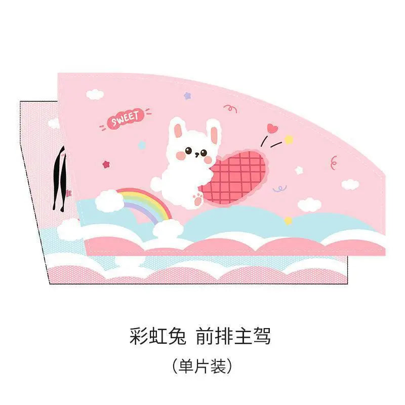 Magnetic Car Window Sunshade with Mosquito Net