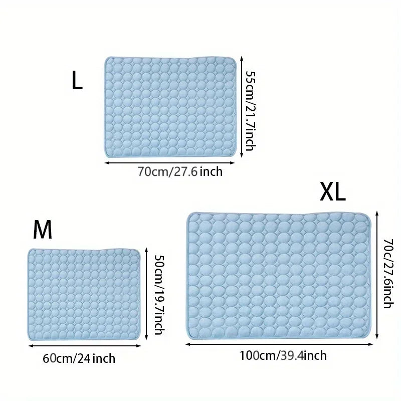 YEGBONG Cooling Pet Bed — Breathable Ice Silk Cushion