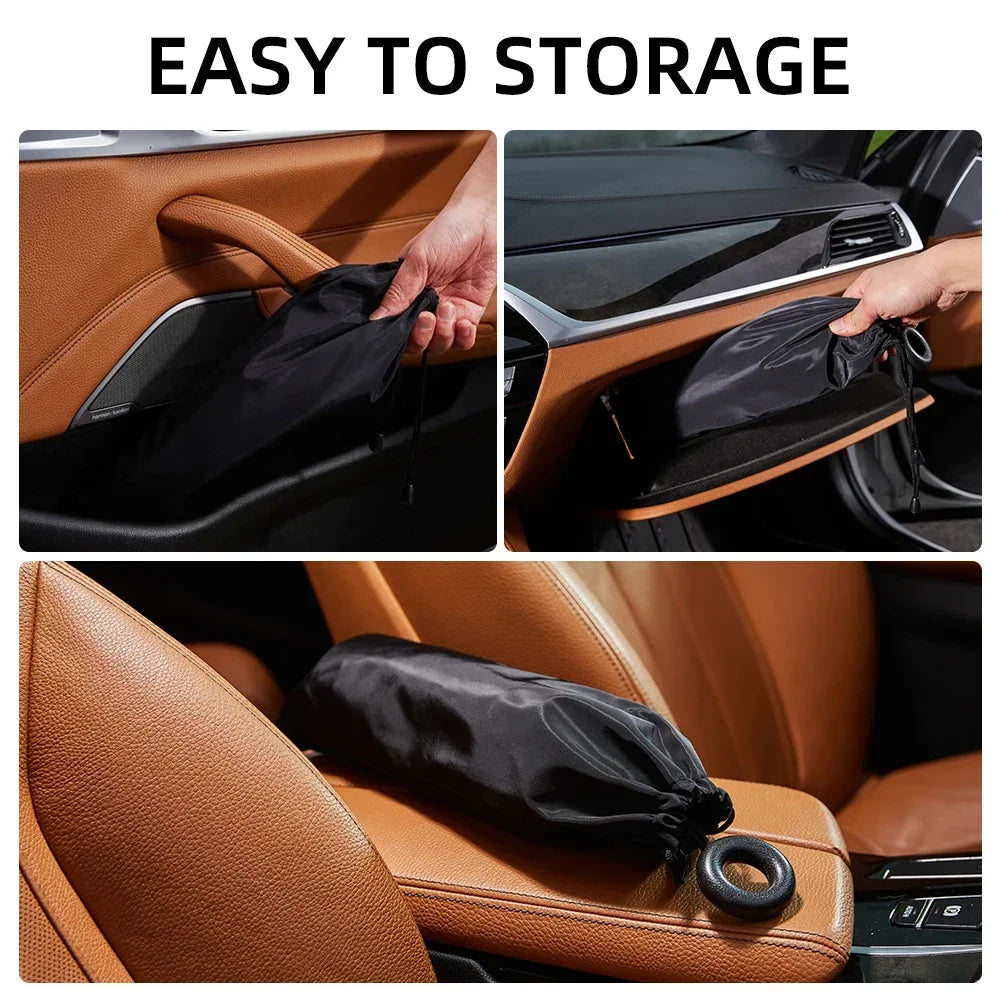 Upgraded Foldable Windshield Sunshade Umbrella — UPF 50+ Protection