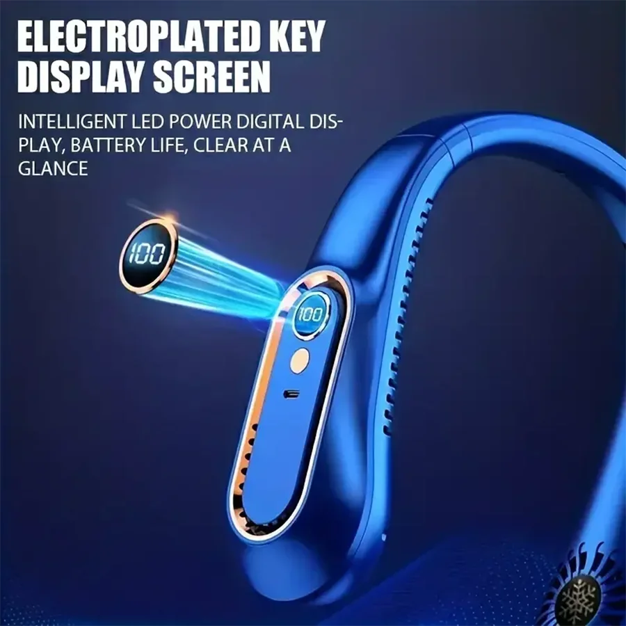 HAOYUNMA Wearable Neck Fan — Bladeless Portable AC