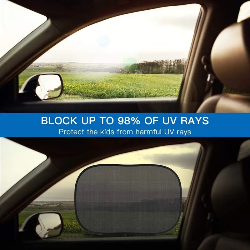 2PCS Car Side Window Sunshade — UV Protection for Baby & Pets