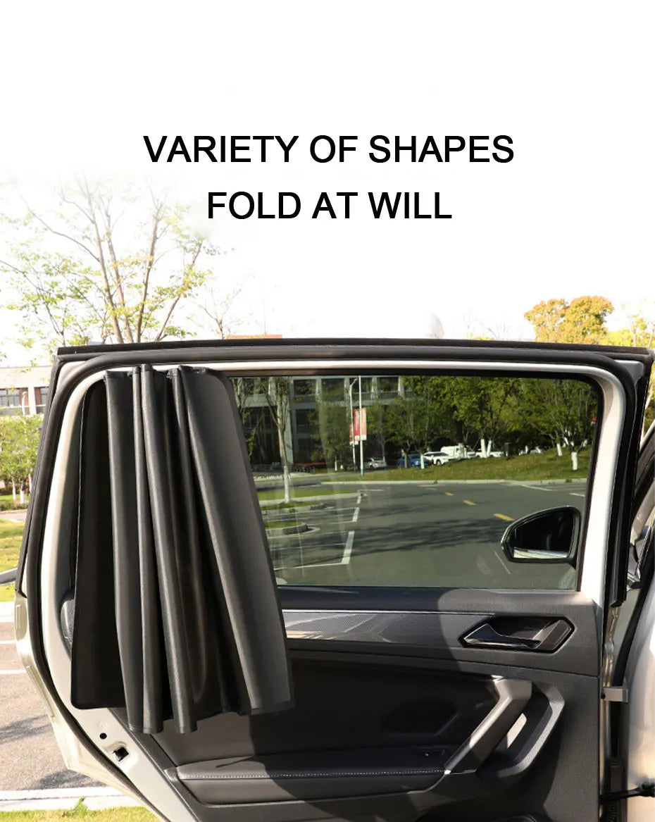 SEAMETAL Magnetic Side Window Sunshade — UV Reflective Privacy Curtain