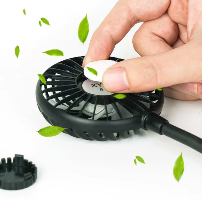 Helmet-Mounted Cooling Fan with Night Light