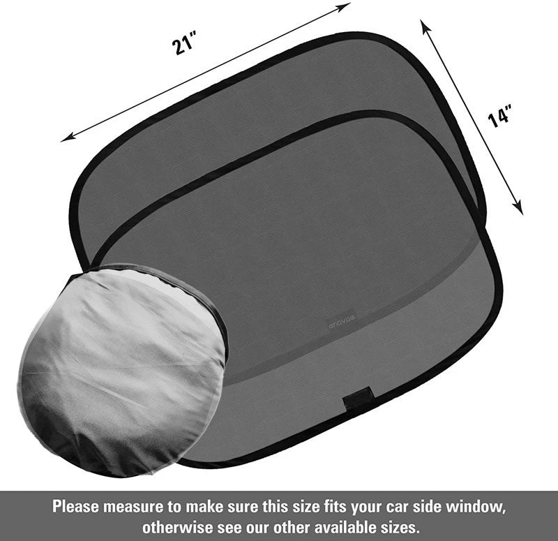 2PCS Car Side Window Sunshade — UV Protection for Baby & Pets