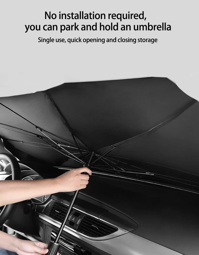 LZJV Car Windshield Sunshade — UV & Heat Protection