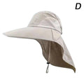 Wide Brim Sun Hat with Neck Flap — UPF 50+ Protection