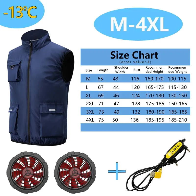 Built-In Fan Cooling Workwear — Short Sleeve
