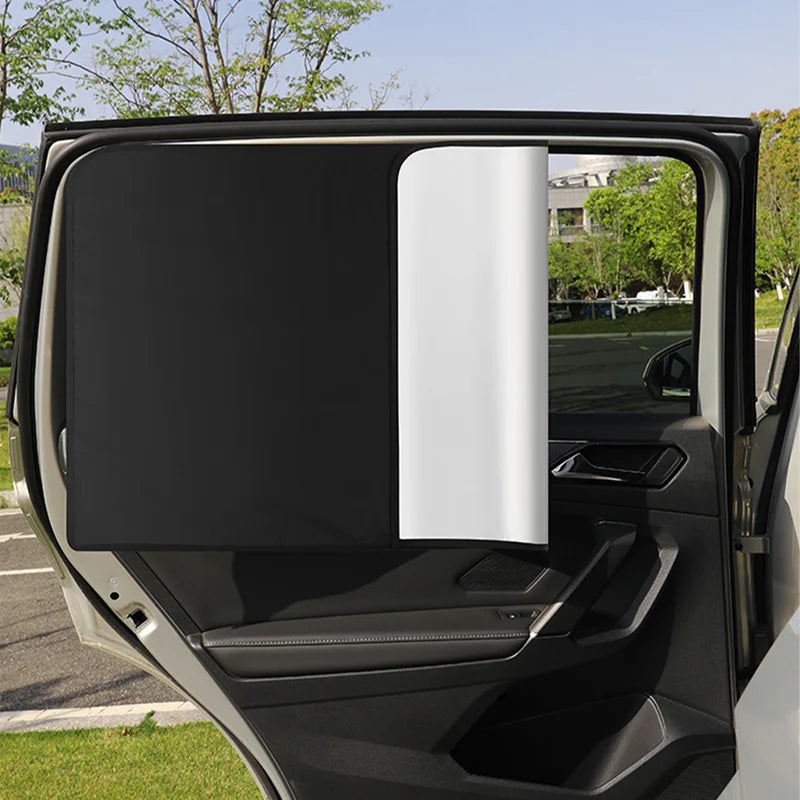 SEAMETAL Magnetic Side Window Sunshade — UV Reflective Privacy Curtain