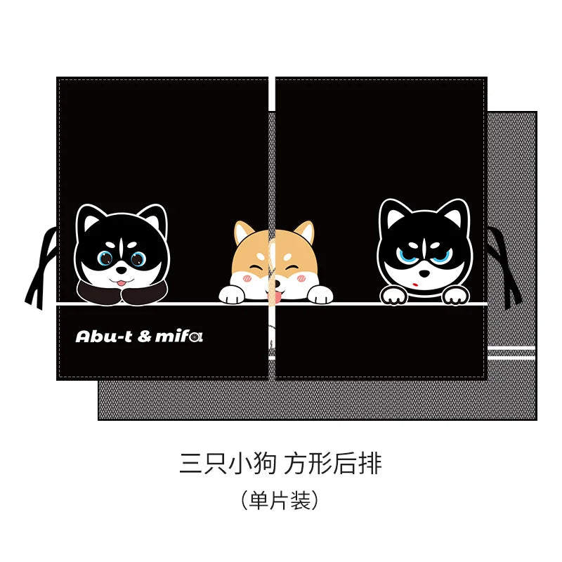 Magnetic Car Window Sunshade with Mosquito Net