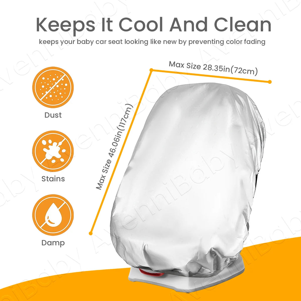 Baby Car Seat Sun Shade — UV & Heat Protection Cover
