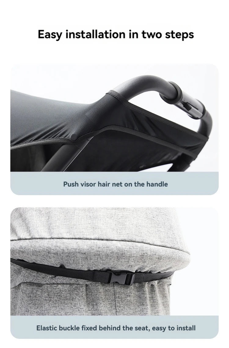 Universal Baby Stroller Sun Shade — UV Protection Canopy