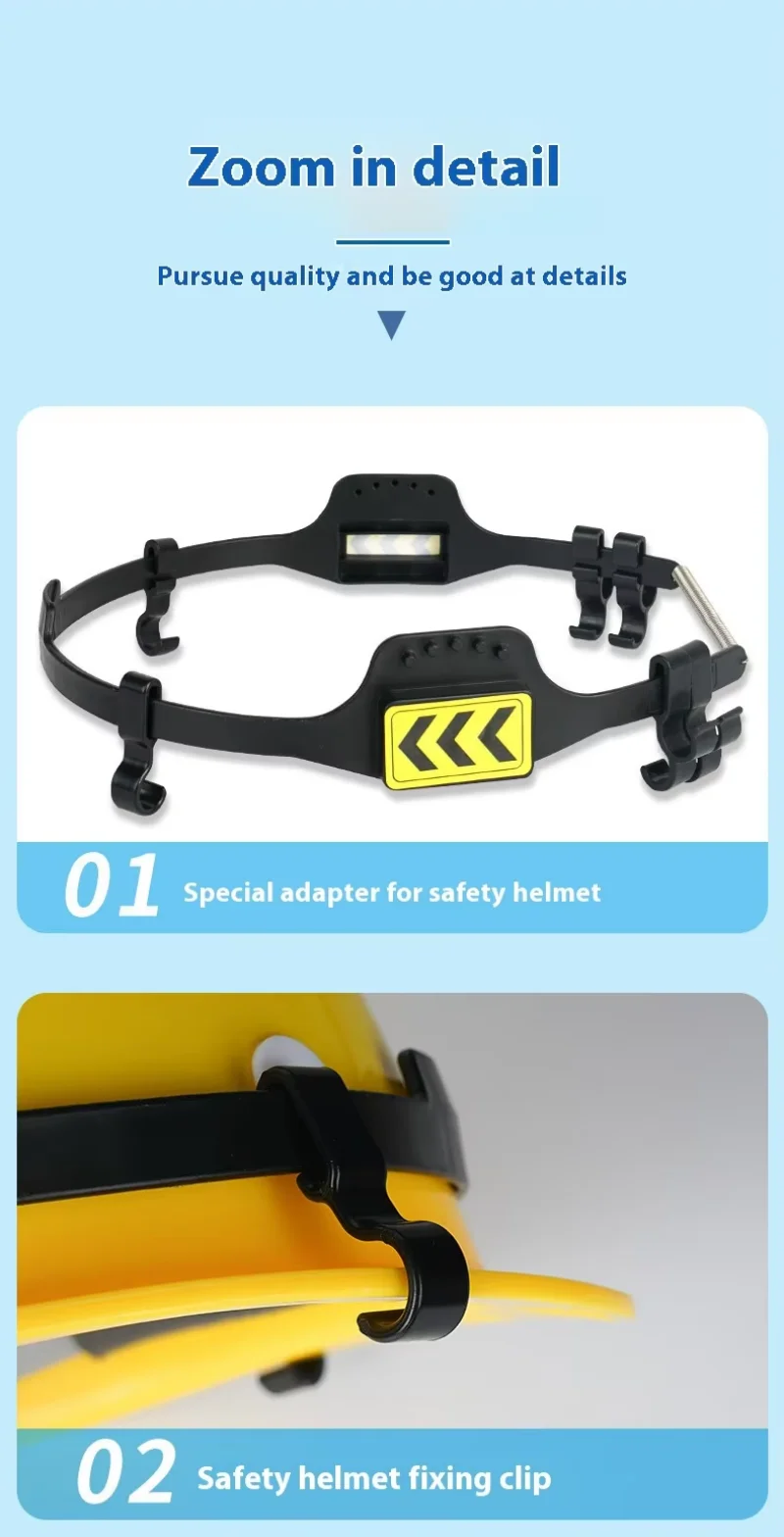 Helmet-Mounted Cooling Fan with Night Light