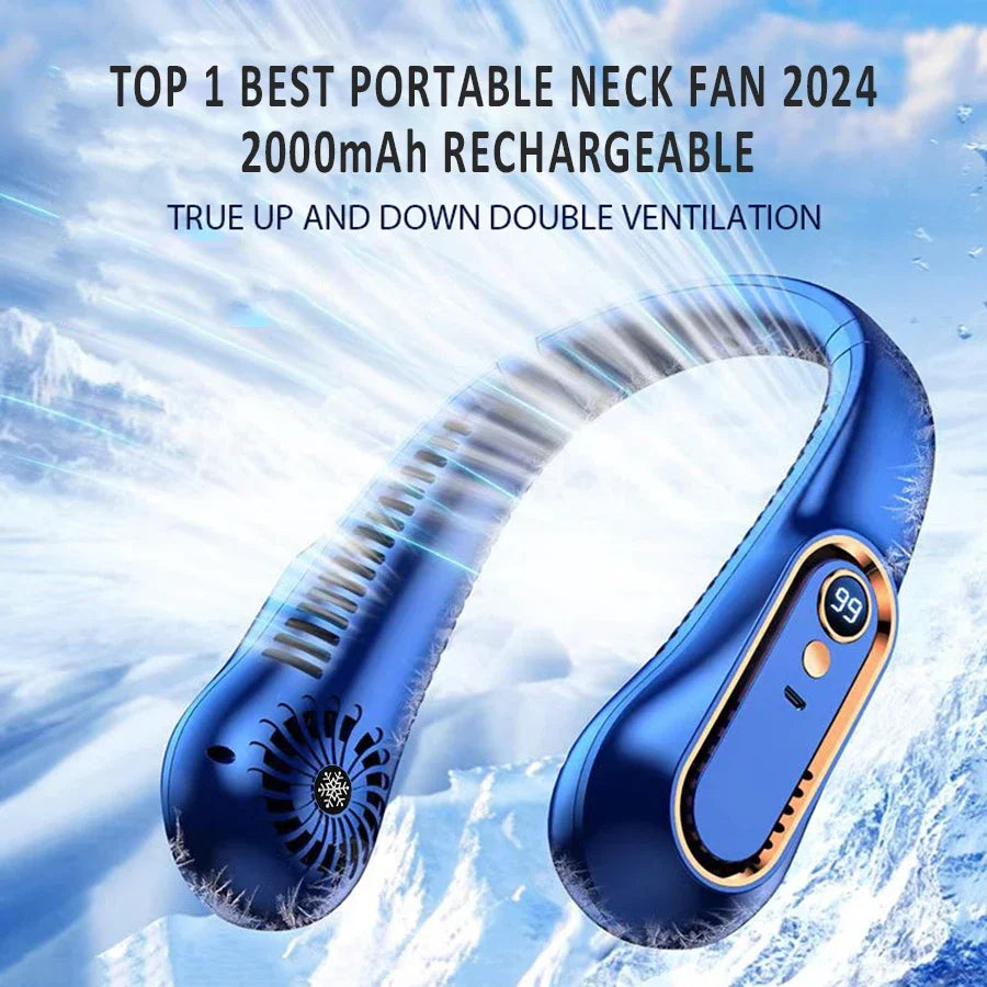 HAOYUNMA Wearable Neck Fan — Bladeless Portable AC