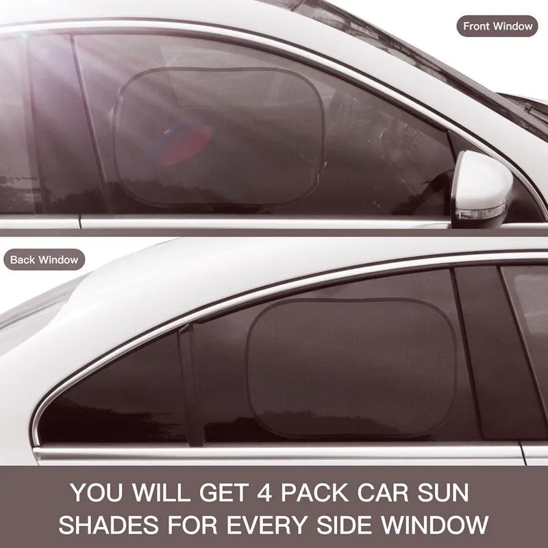 2PCS Car Side Window Sunshade — UV Protection for Baby & Pets