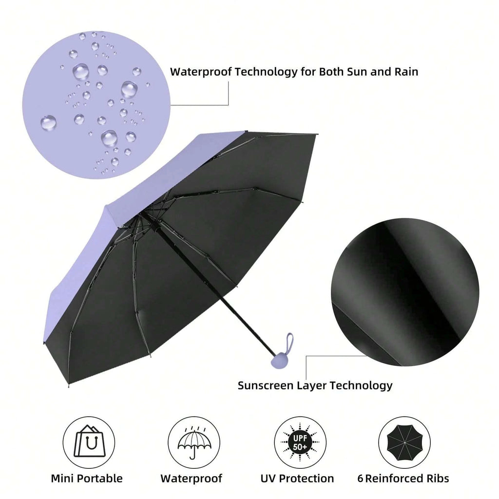 Anti-UV Mini Umbrella — Portable Sun & Rain Protection