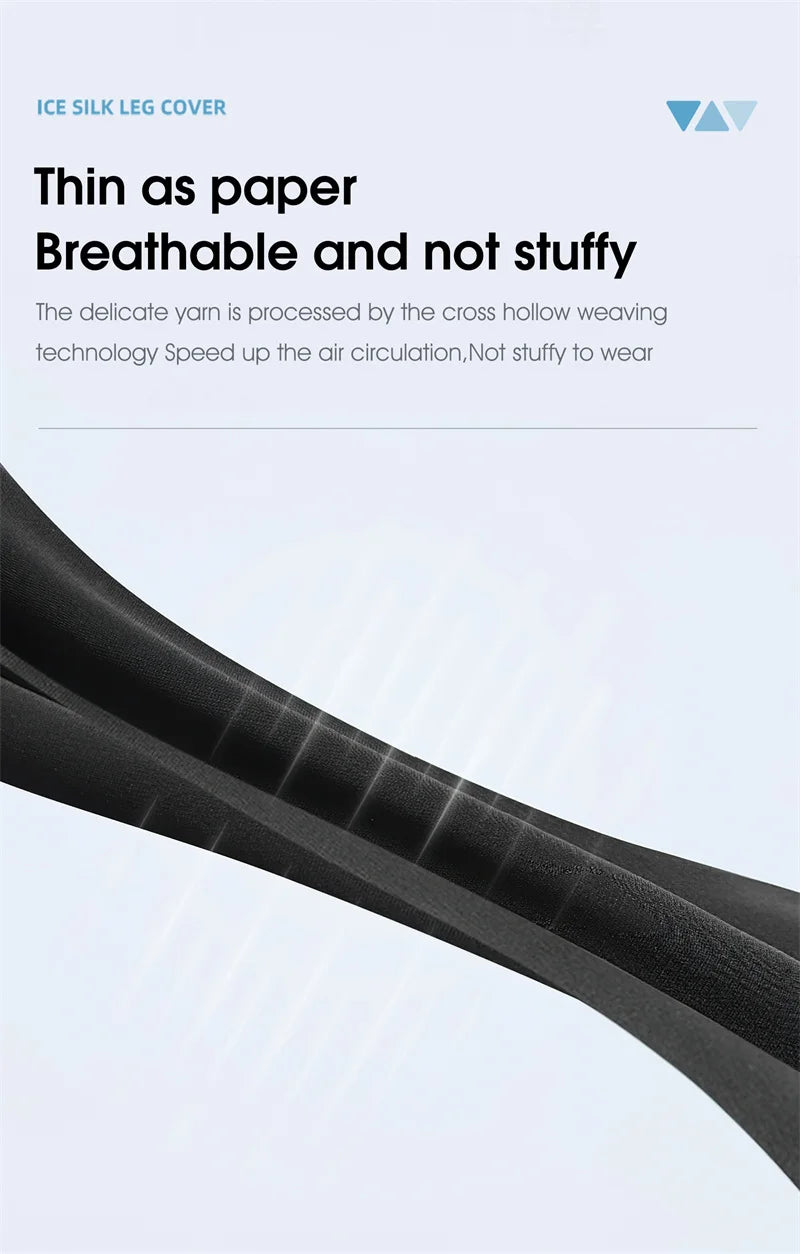 West Biking Ice Silk Compression Leg Sleeves — UV Protection