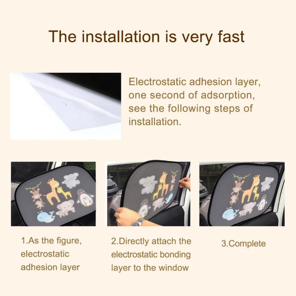 Universal Car Side Window Sunshade — UPF 50+ for Kids & Pets