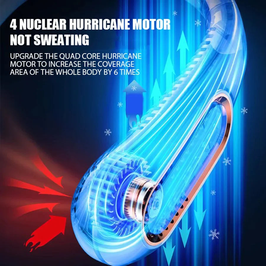 HAOYUNMA Wearable Neck Fan — Bladeless Portable AC