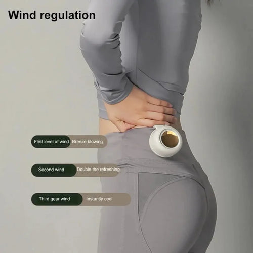 360° Silent Waist Fan — 60-Blade Bladeless Cooling