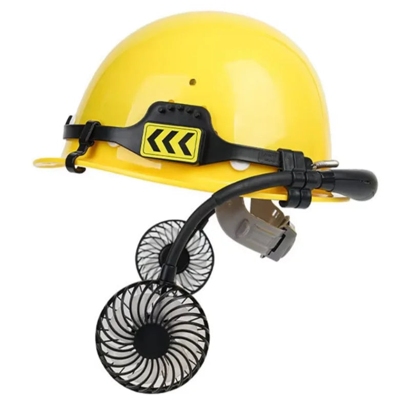 Helmet-Mounted Cooling Fan with Night Light