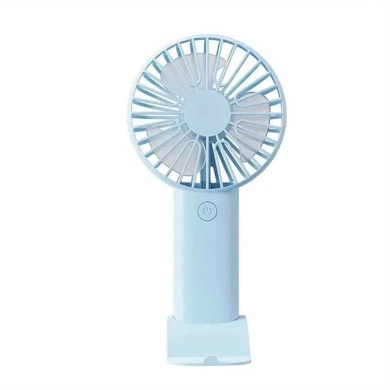 Mini USB Fan with Phone Holder — Handheld & Desktop 3-in-1