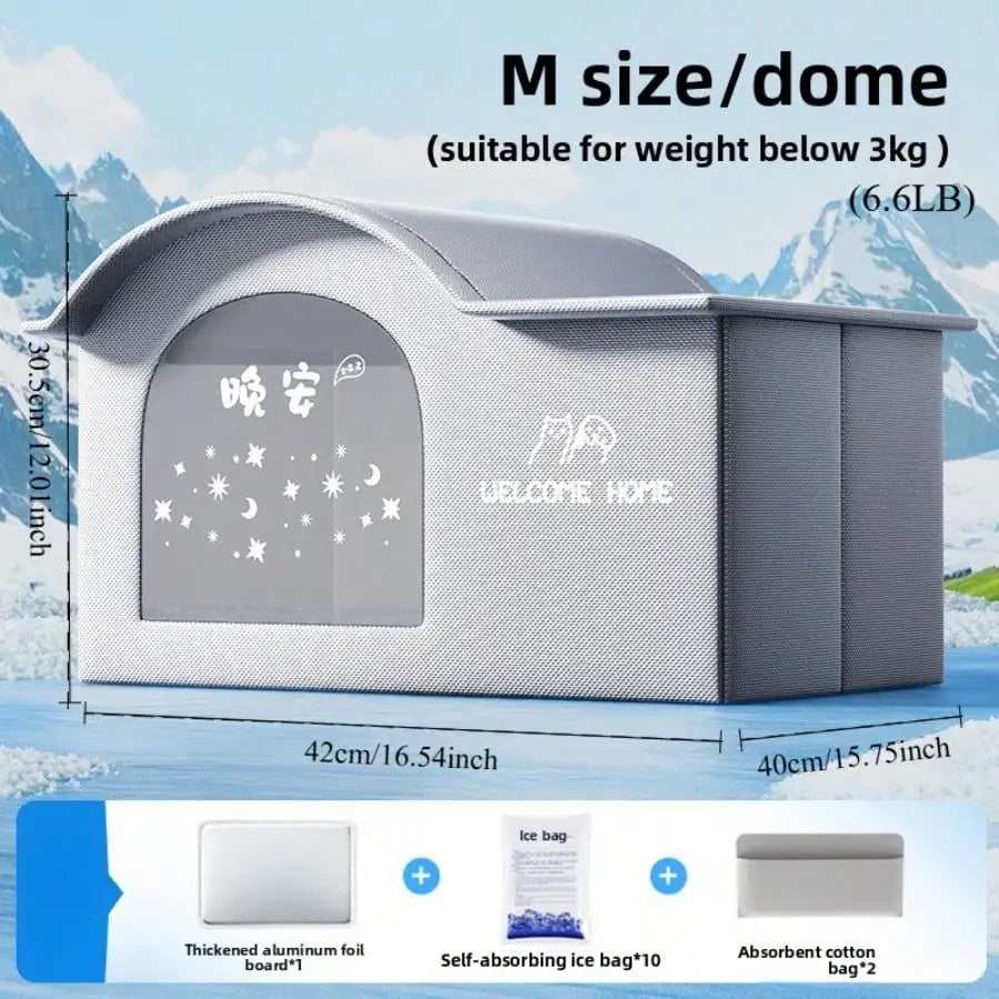 Cooling Pet Bed — Summer Ice House for Cats & Dogs