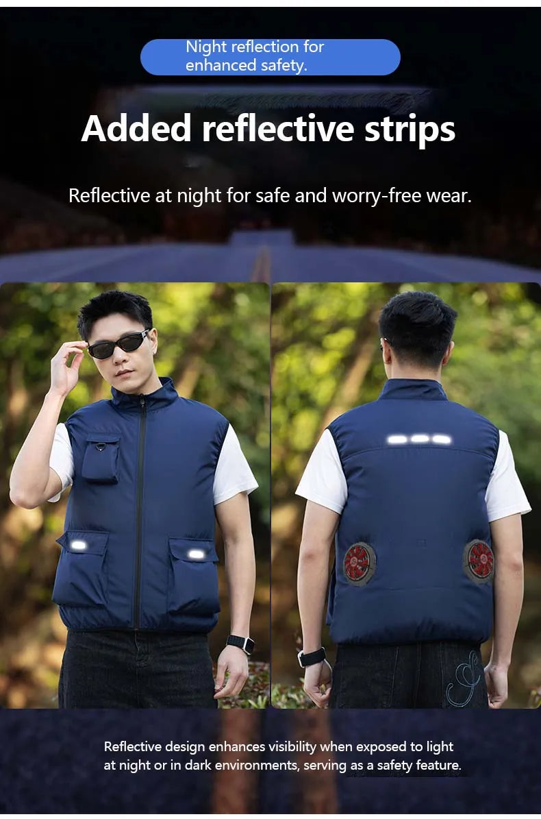 Built-In Fan Cooling Workwear — Short Sleeve