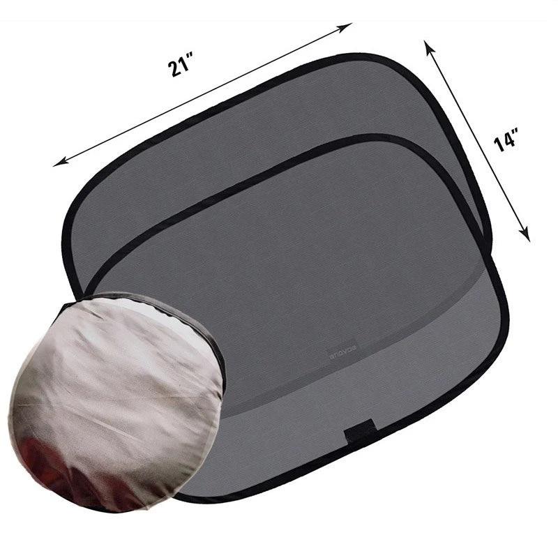 2PCS Car Side Window Sunshade — UV Protection for Baby & Pets