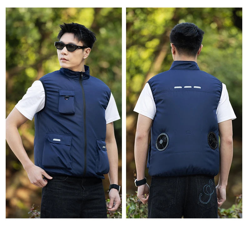 Built-In Fan Cooling Workwear — Short Sleeve