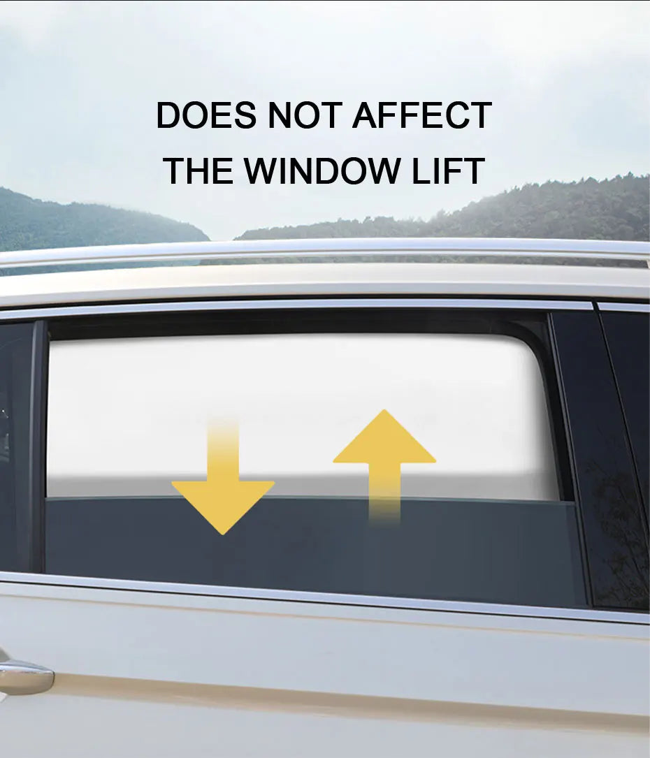 SEAMETAL Magnetic Side Window Sunshade — UV Reflective Privacy Curtain