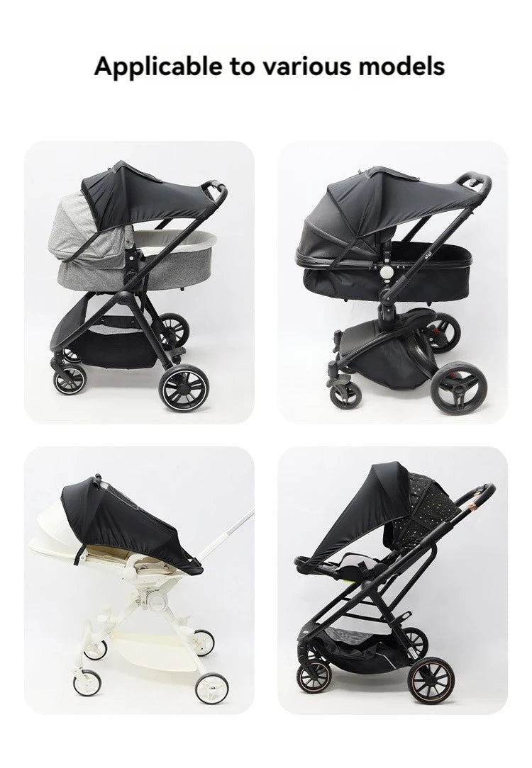 Universal Baby Stroller Sun Shade — UV Protection Canopy