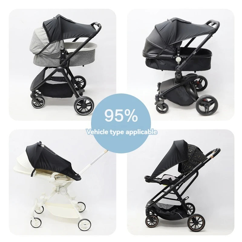 Universal Baby Stroller Sun Shade — UV Protection Canopy