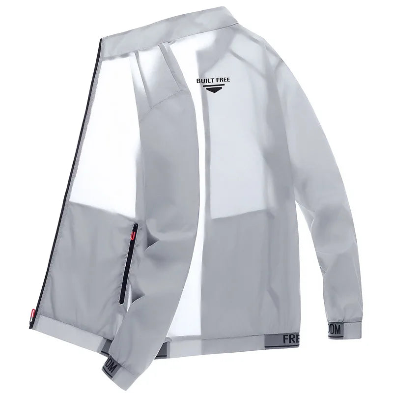 Men's Ice Silk UV Protection Jacket — Ultra-Thin Summer Wear