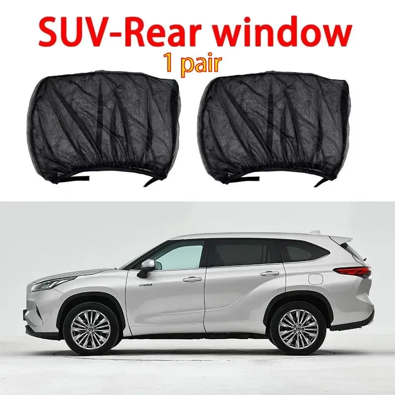 Premium Mosquito Net Window Screen — UV Protection for Front & Rear Windows