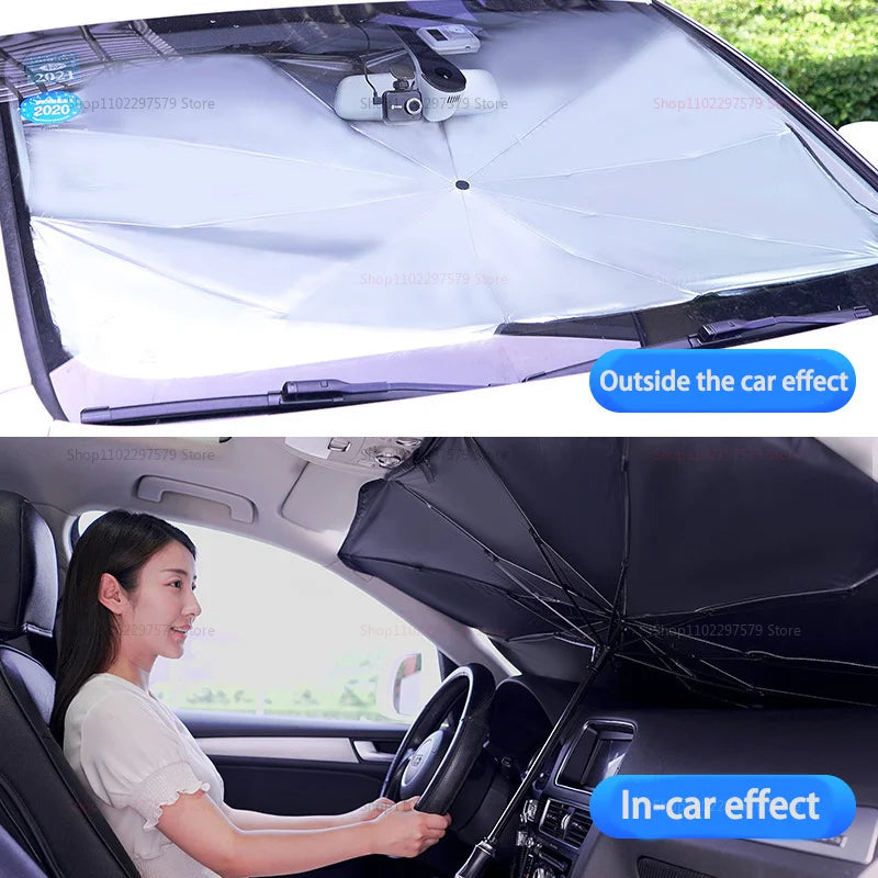 LZJV Car Windshield Sunshade — UV & Heat Protection