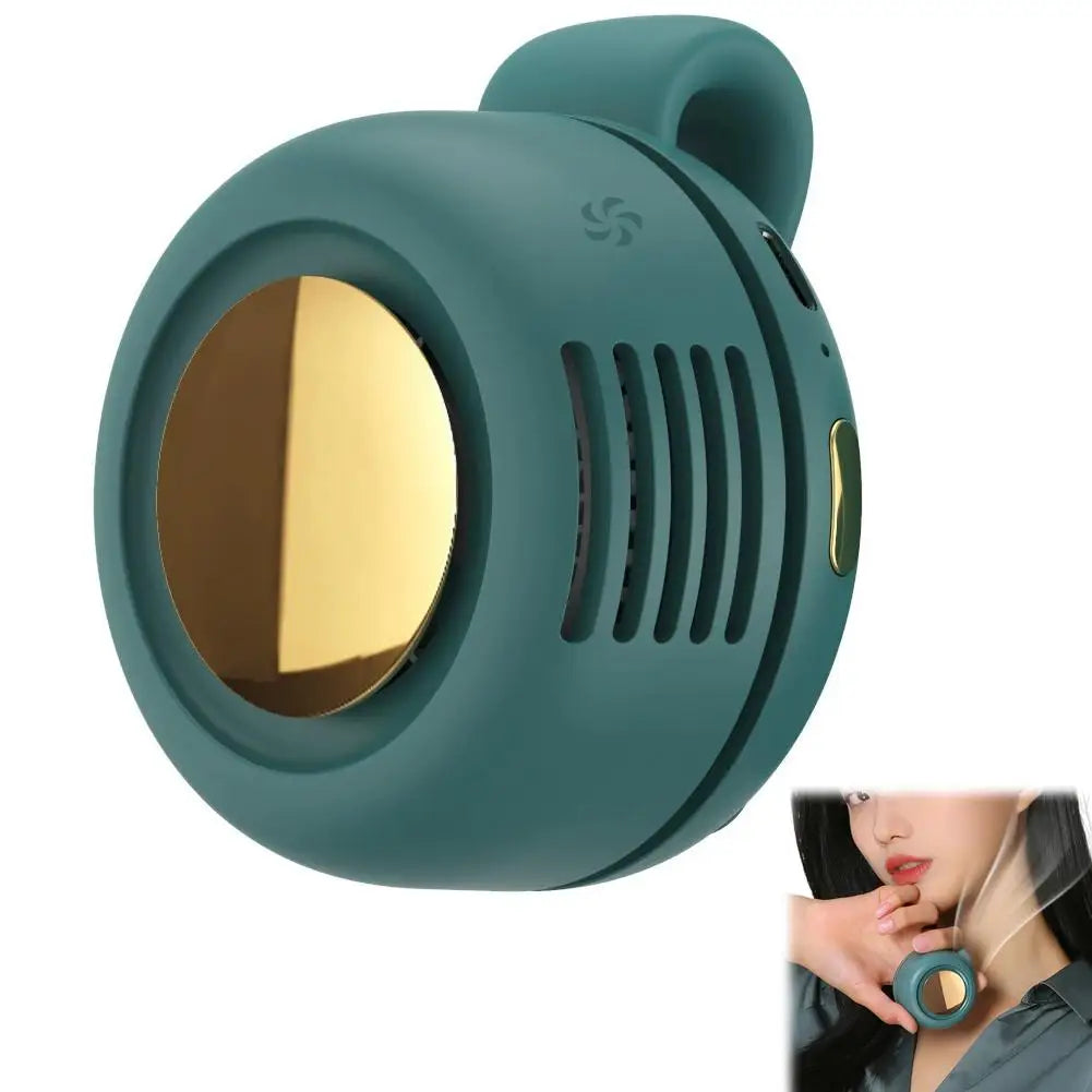 360° Silent Waist Fan — 60-Blade Bladeless Cooling