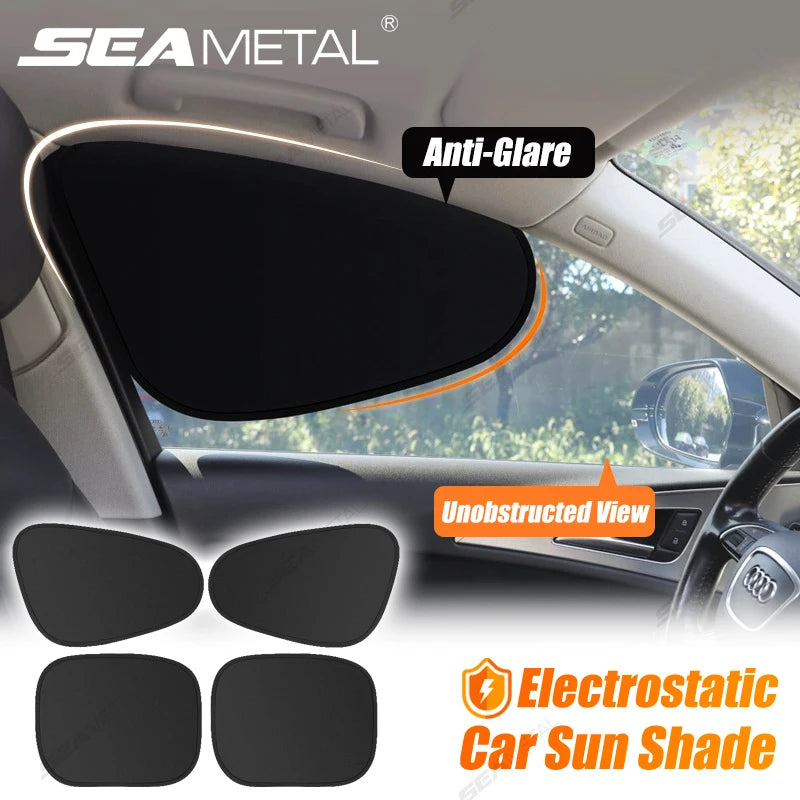 SEAMETAL Electrostatic Side Window Sunshade — 4-Layer UV Blocker