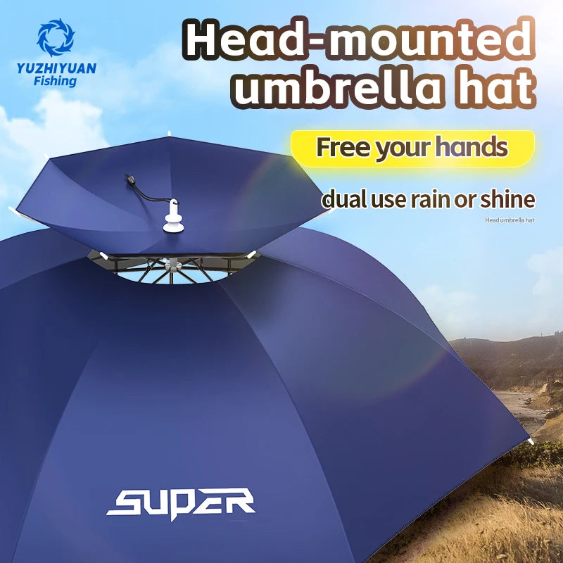 Hands-Free Umbrella Hat — UPF 50+ Sun Protection