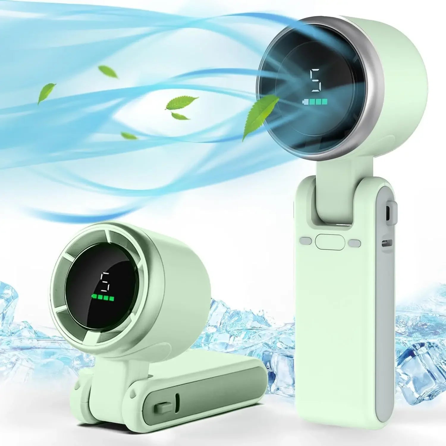 3-in-1 Portable Travel Fan — 5-Speed Rechargeable