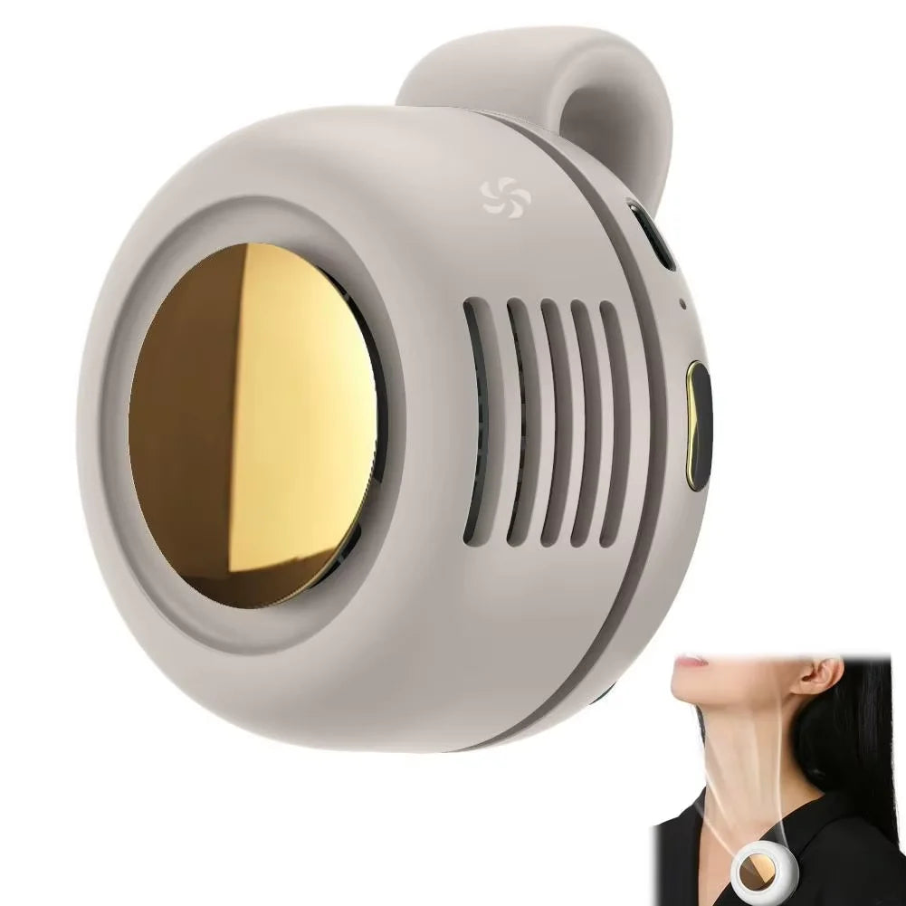 360° Silent Waist Fan — 60-Blade Bladeless Cooling